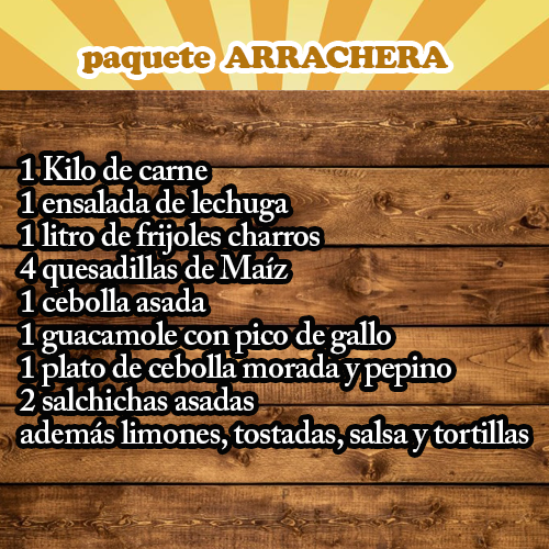 Paquete Arrachera
